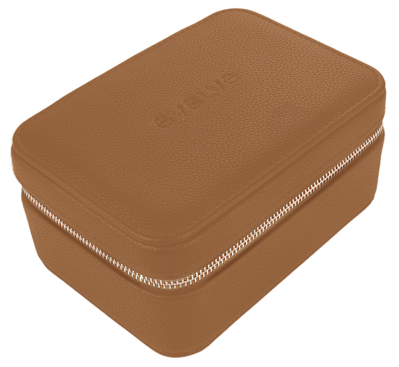 Evolve Tan Travel Jewellery Box L15cm