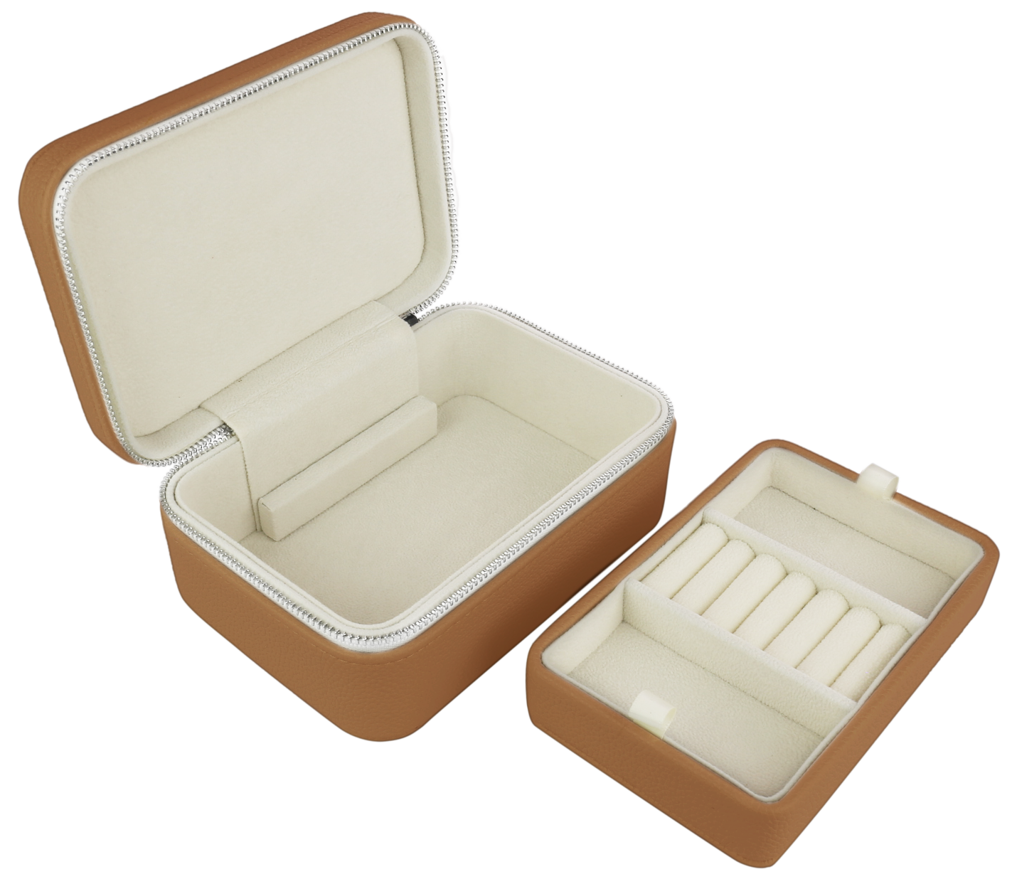 Evolve Tan Travel Jewellery Box L15cm