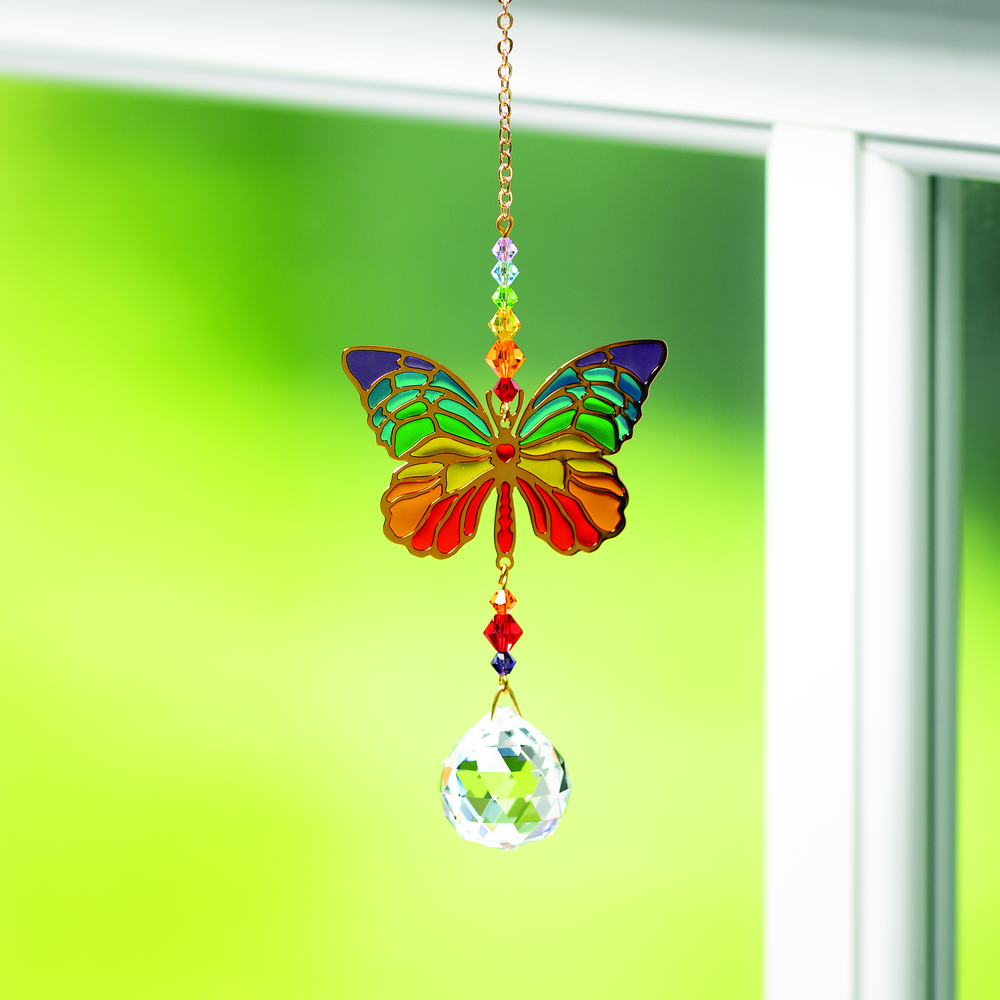 Rainbow Butterfly Crystal Dreams