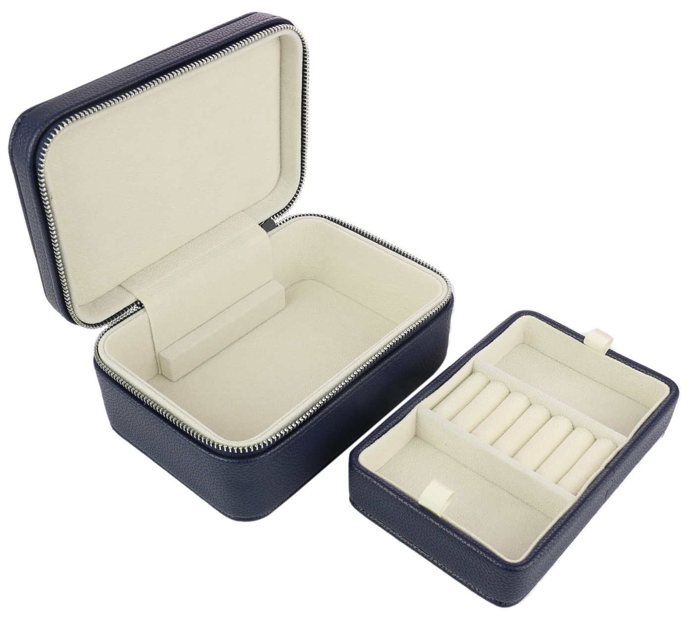 Evolve Navy Travel Jewellery Box L15cm