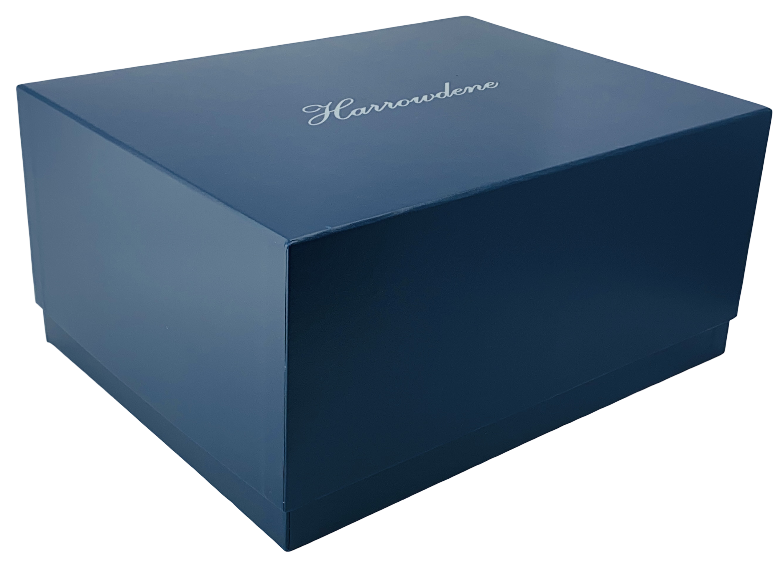 NEW Black and Solid Walnut Finish High Gloss 2-Drawer Wooden Jewellery Box L35cm