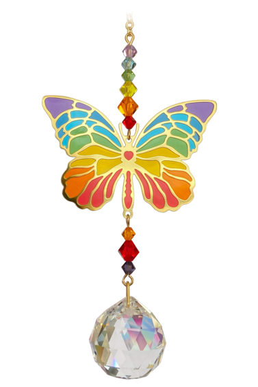 Rainbow Butterfly Crystal Dreams
