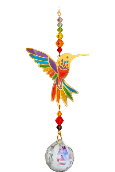 Rainbow Hummingbird Crystal Dreams