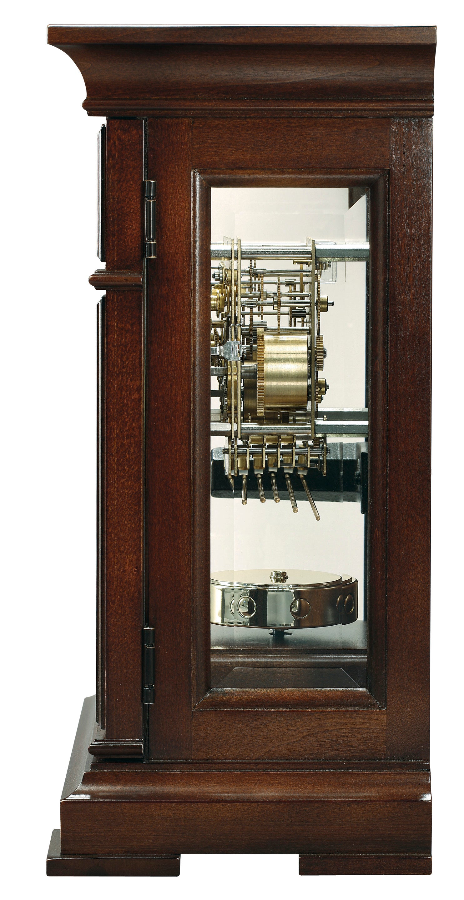 Howard Miller Emporia Emporia Cherry Westminster Chime Mantel Clock - Sdie View