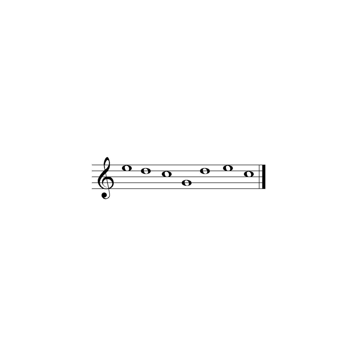Woodstock Chimes of Bavaria music scale