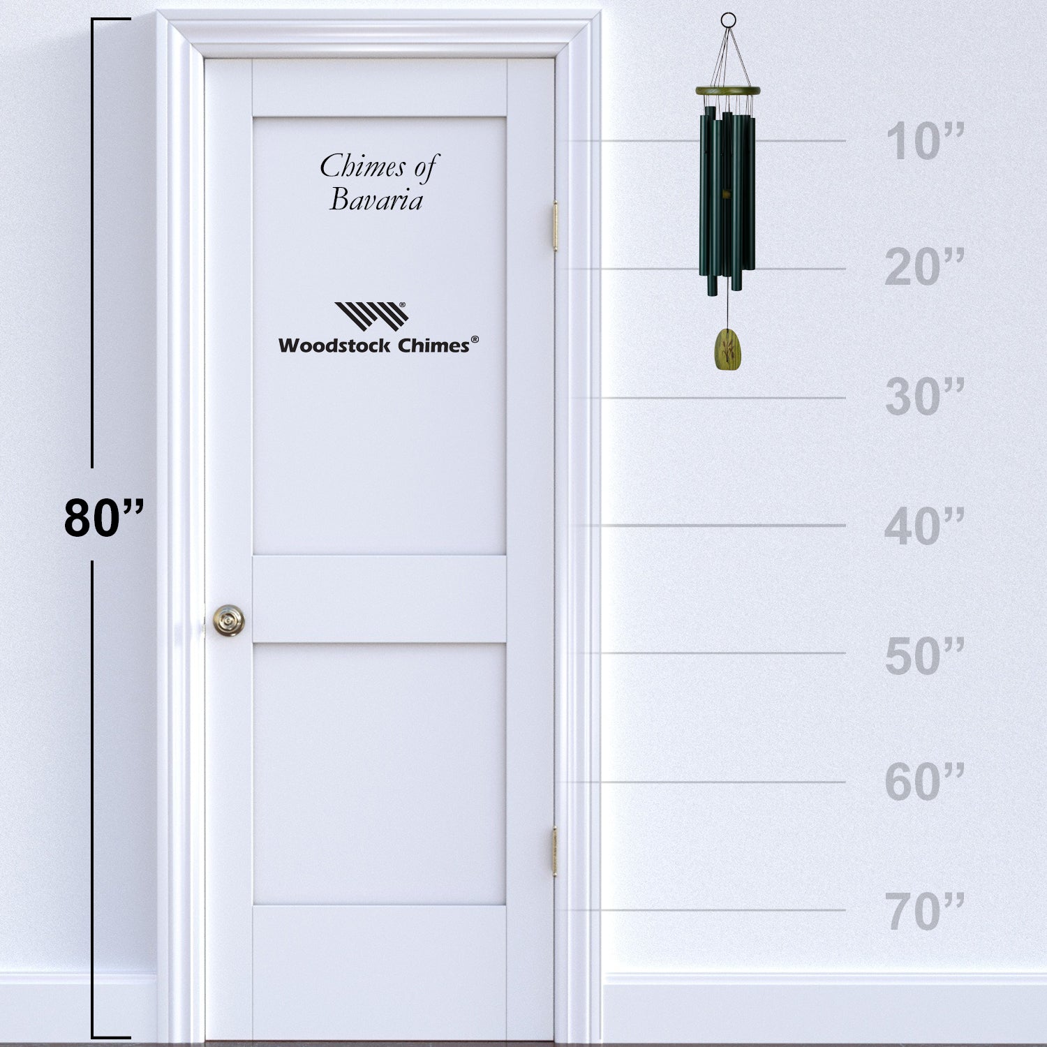 Woodstock Chimes of Bavaria size guide