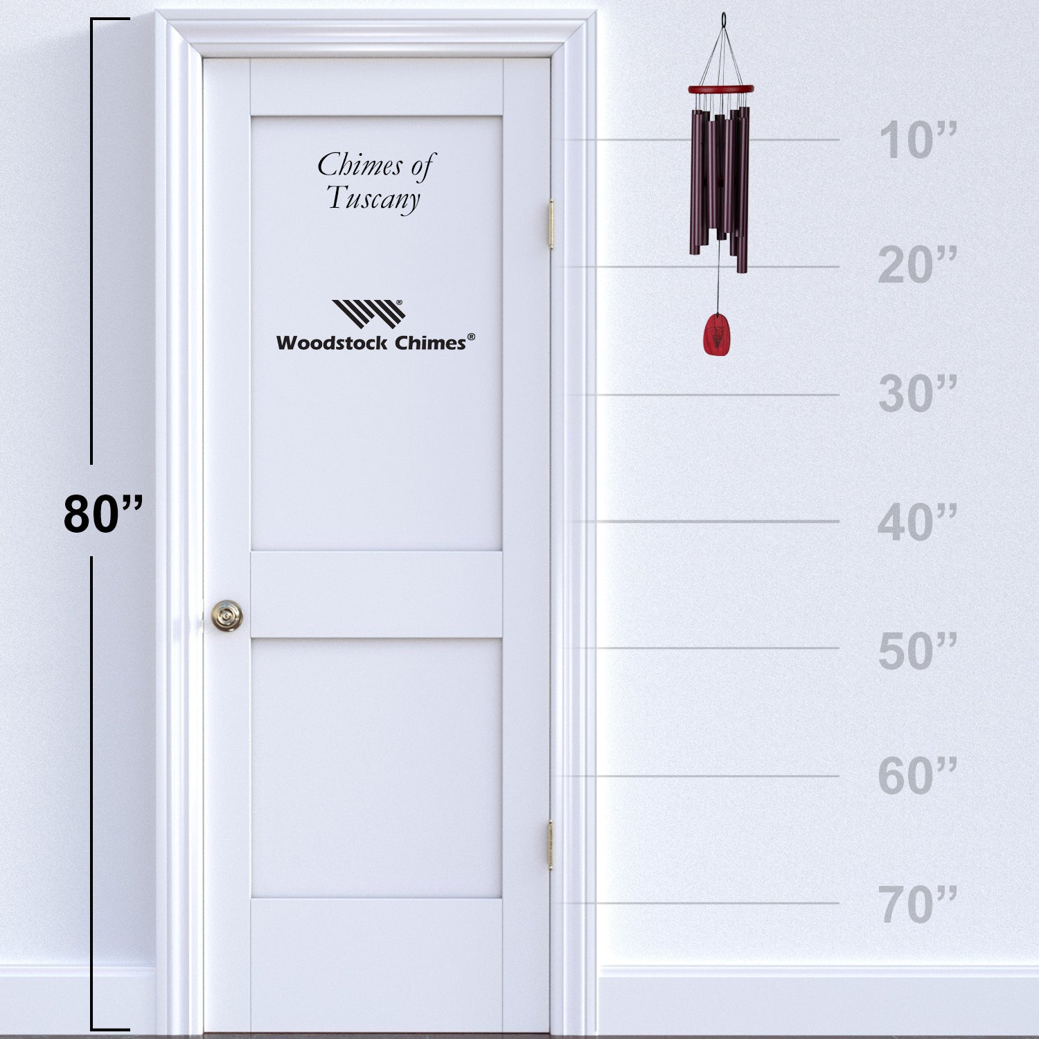 Woodstock Chimes of Tuscany size guide