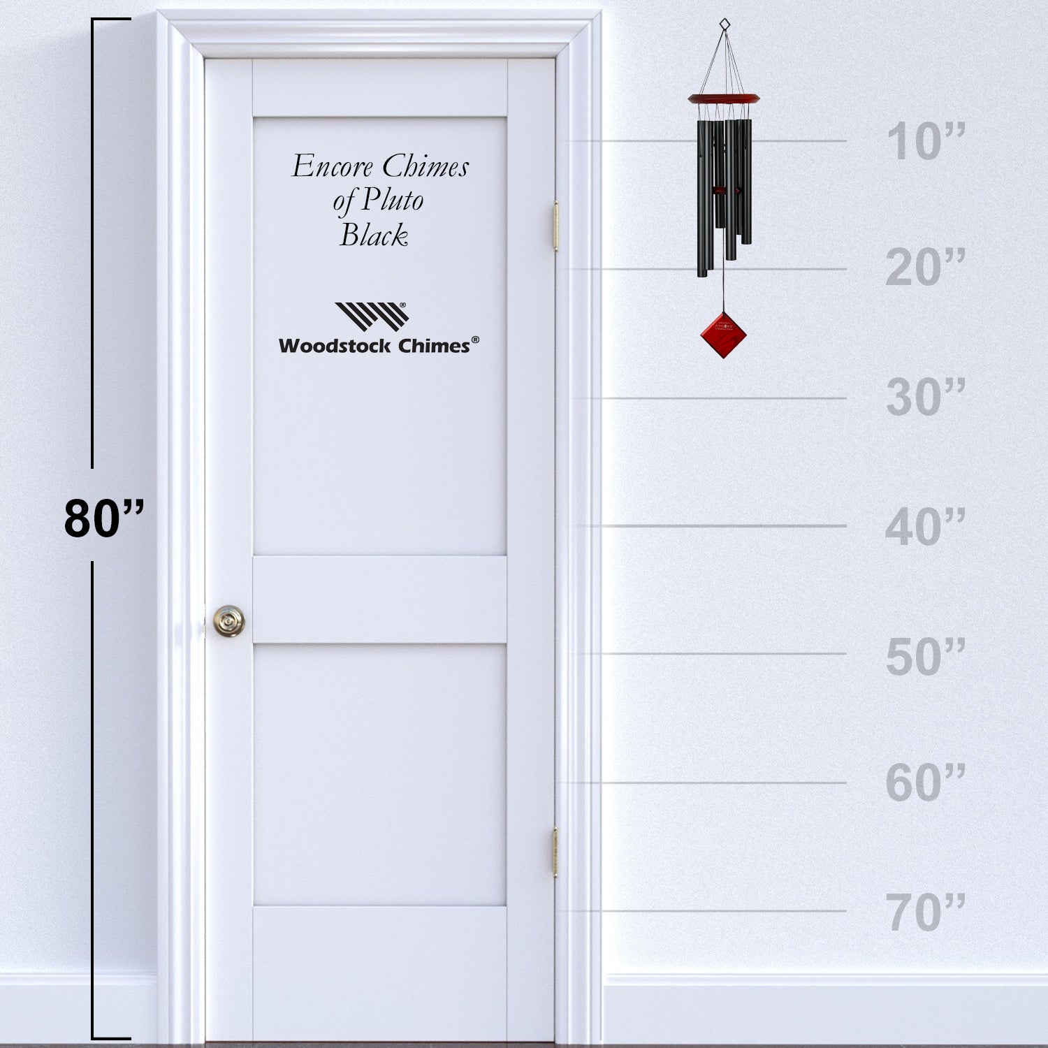Woodstock Chimes of Pluto - Black size guide