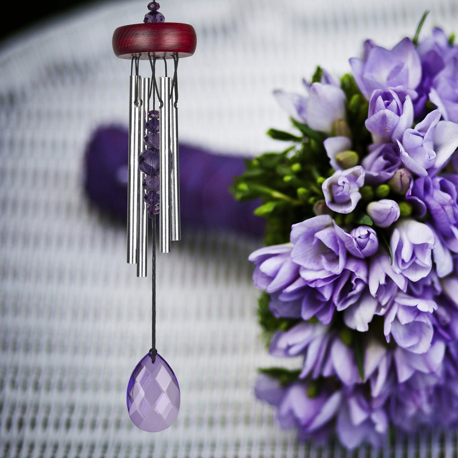Woodstock Gem Drop Chime - Violet lifestyle image