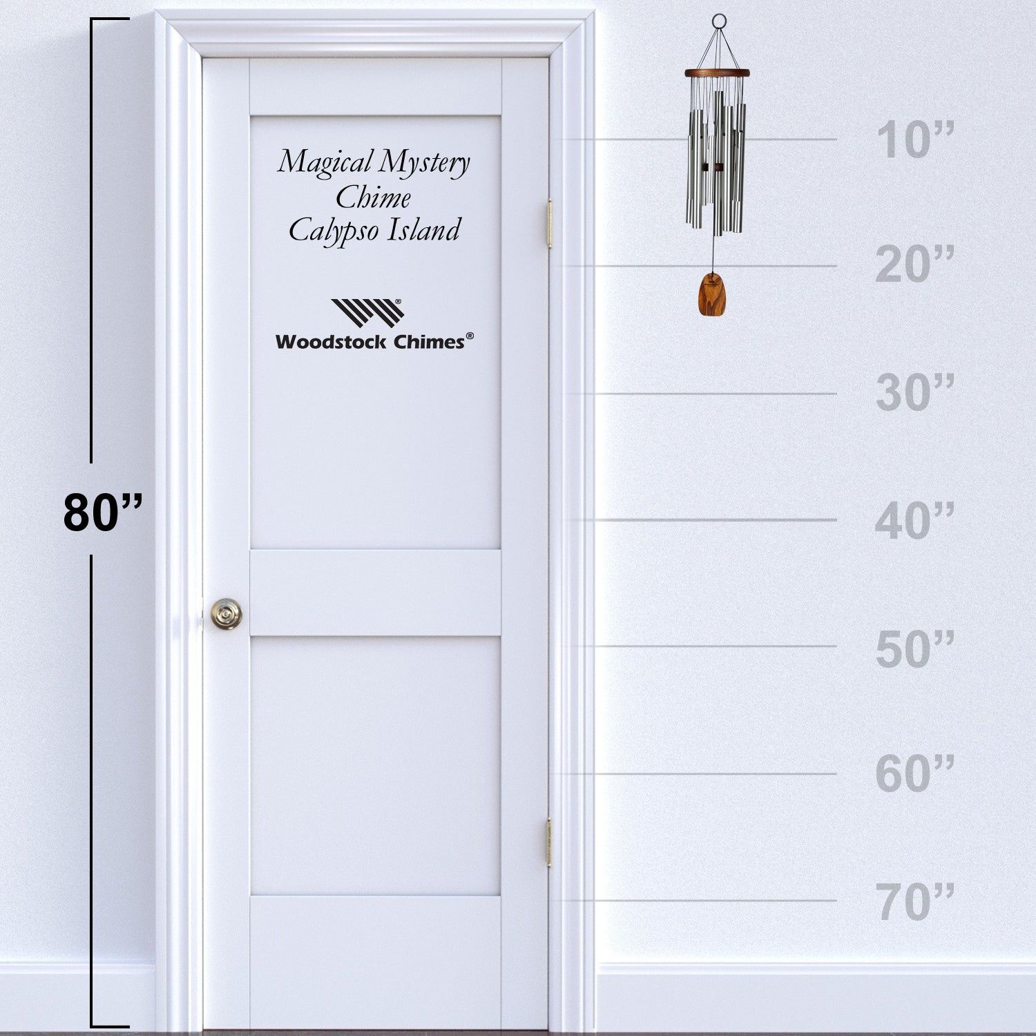 Woodstock Magical Mystery Chime Calypso Island size guide