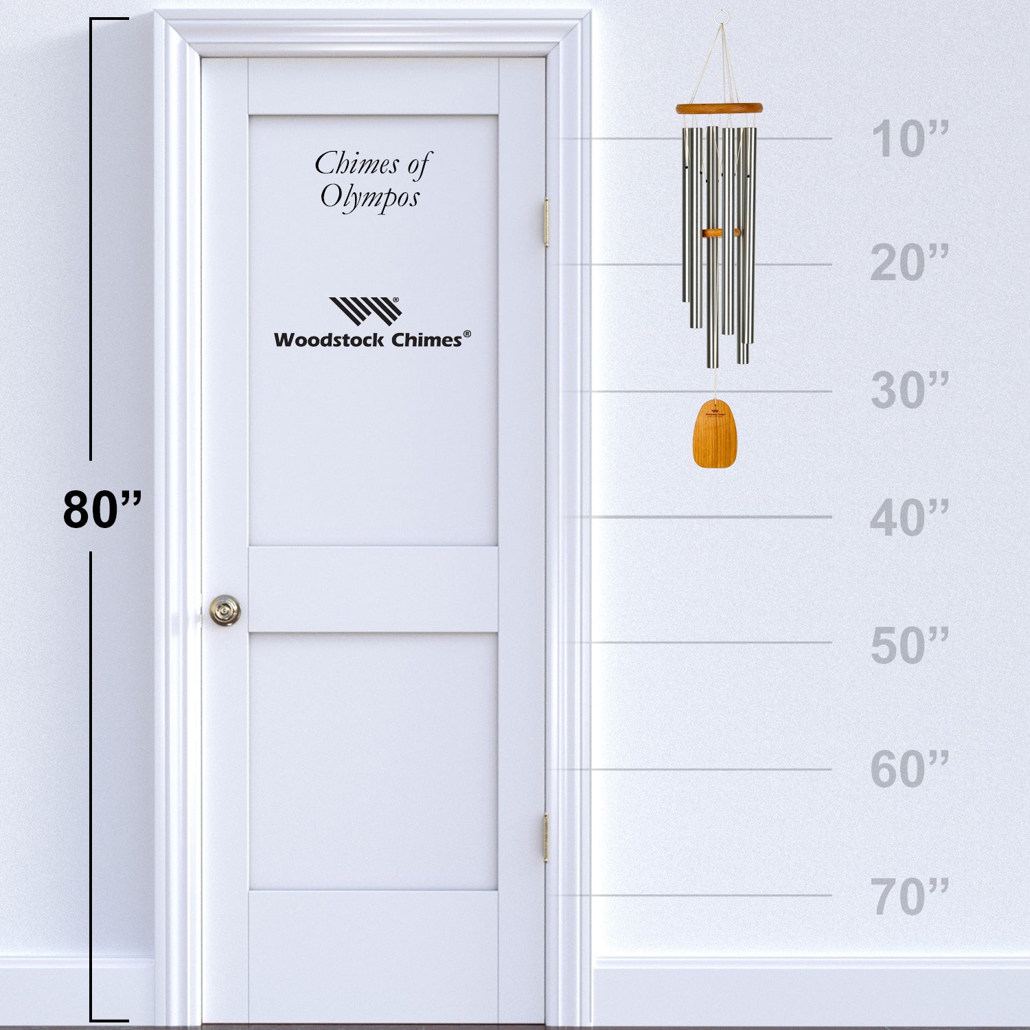 Woodstock Chimes of Olympos size guide