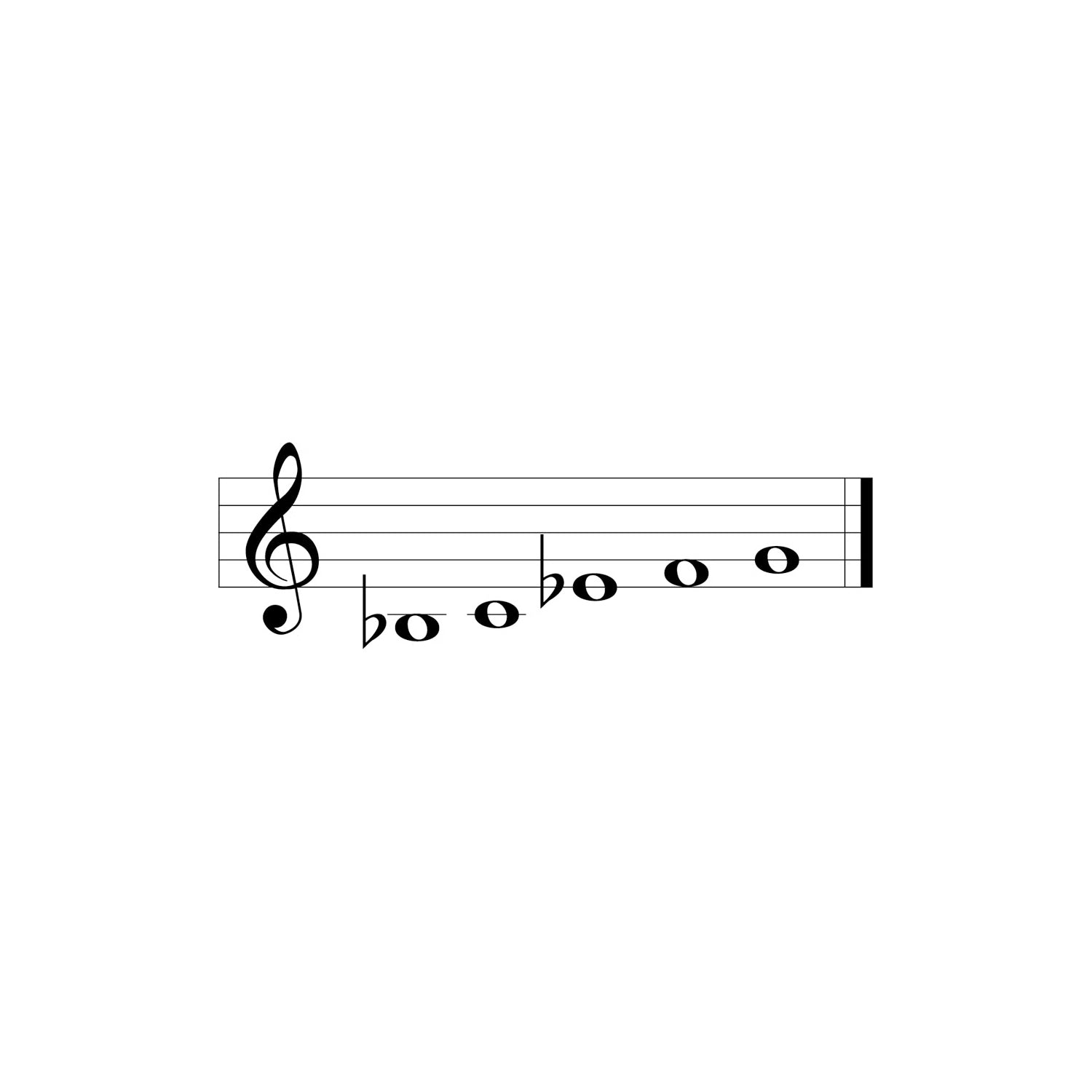 Woodstock Chimes of Westminster music scale