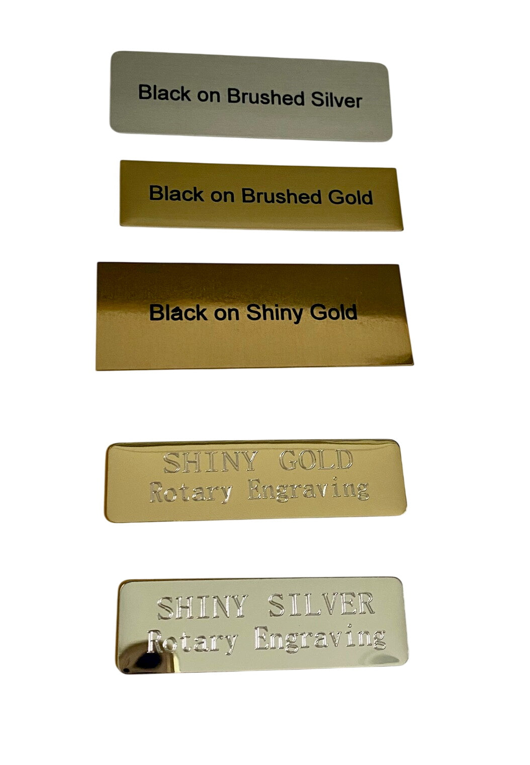 Small Personalised Metal Plaque L7cm