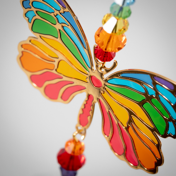 Rainbow Butterfly Crystal Dreams