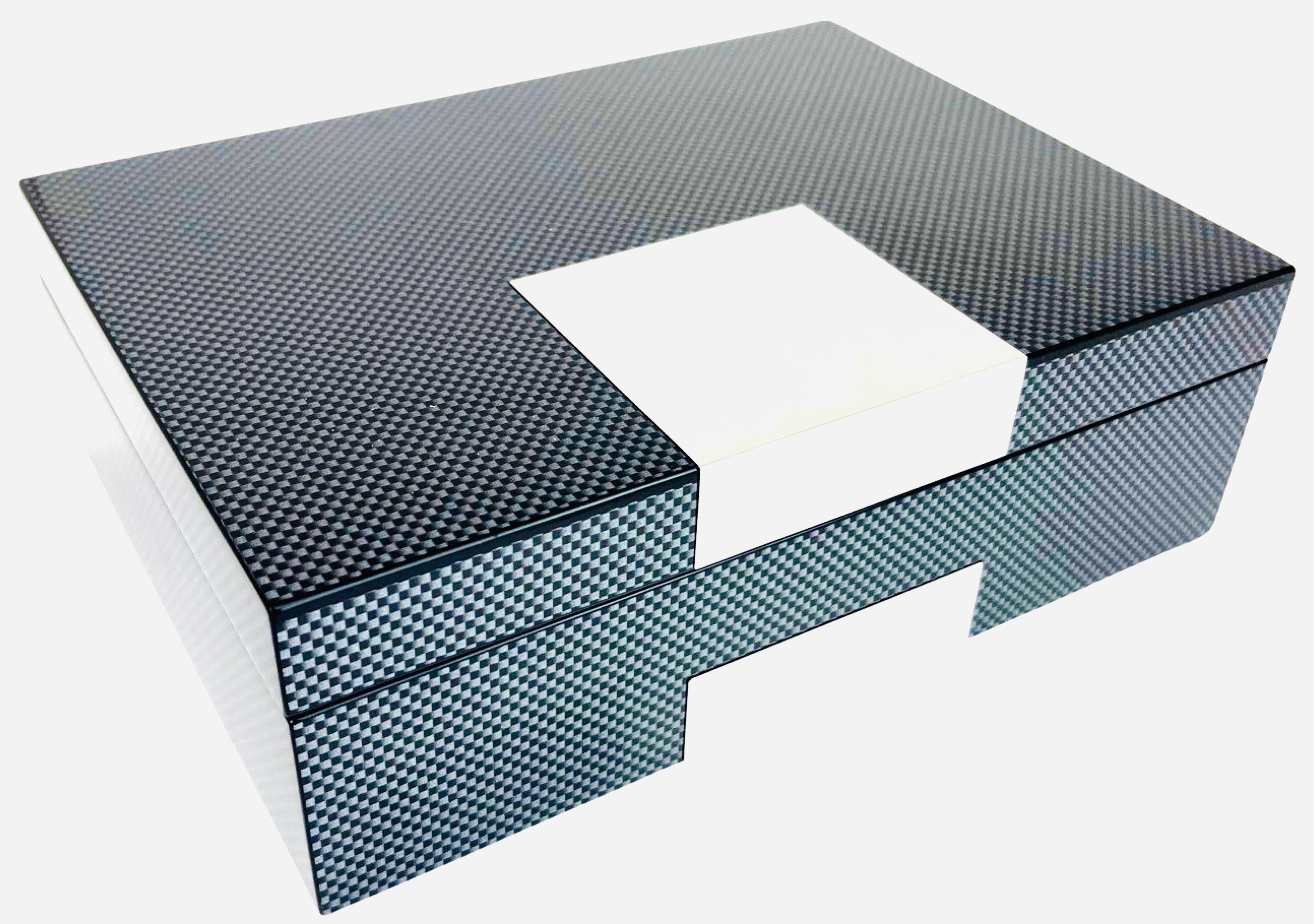 Carbon Fibre High Gloss Watch and Jewellery Box L25cm