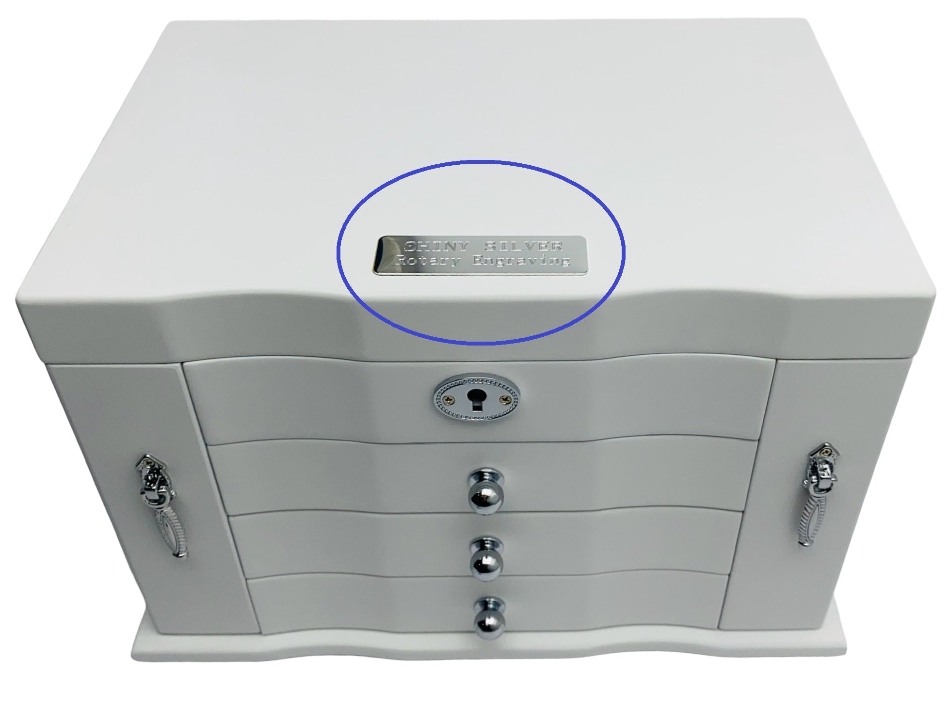 Small Self-Adhesive Personalised Metal Plaque L7cm