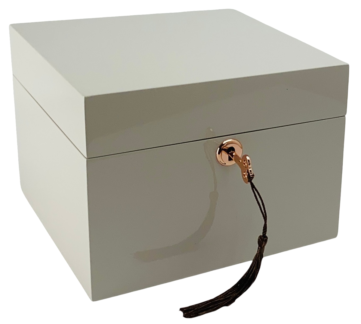 Small Cameo High Gloss Wood Jewellery Box L19cm