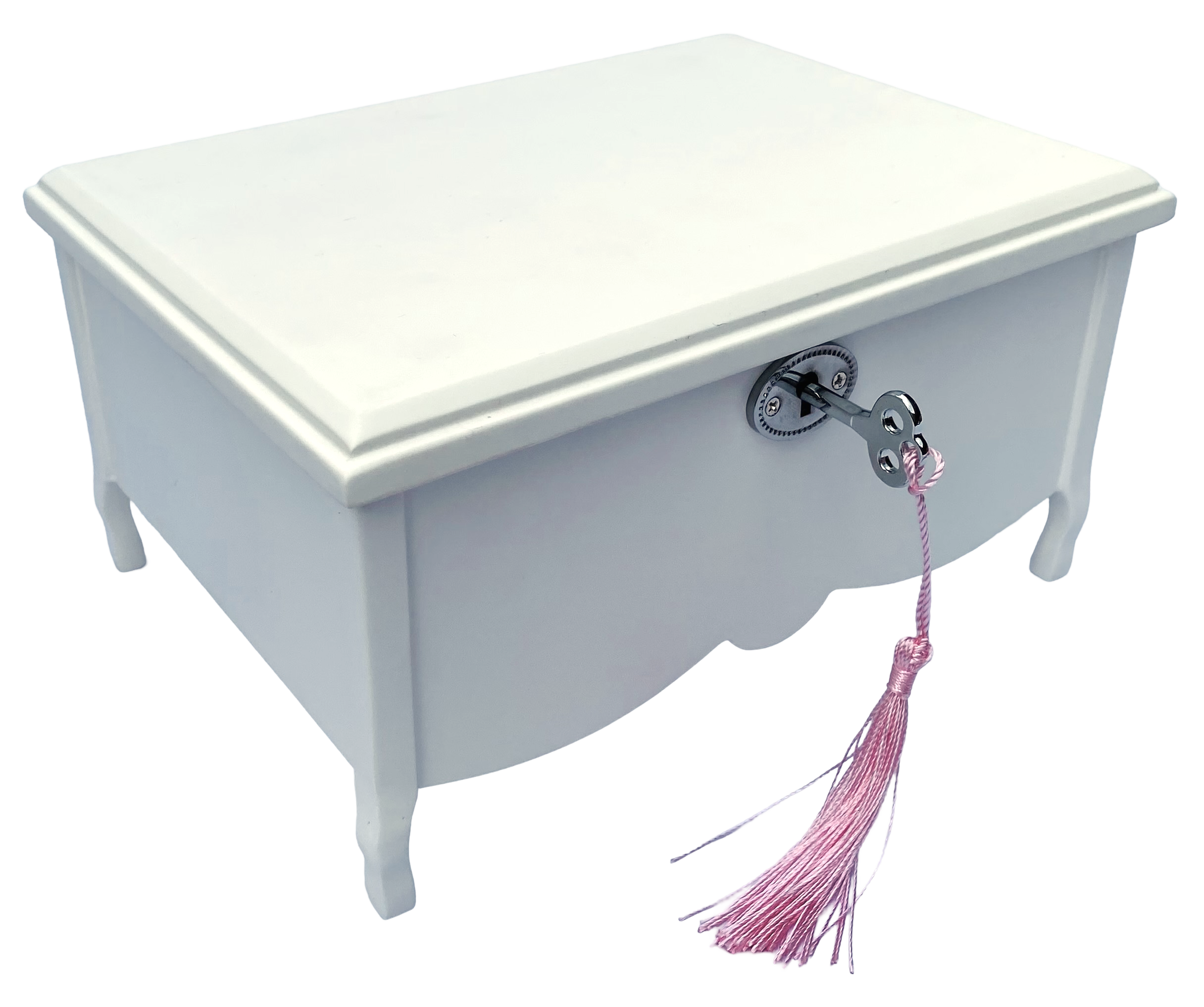 Harrowdene Ballerina White Music Box L20cm