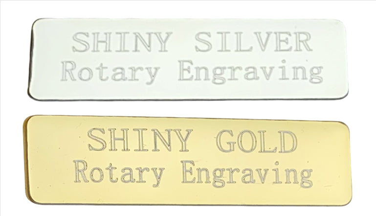 Medium Self-Adhesive Personalised Metal Plaque L8cm