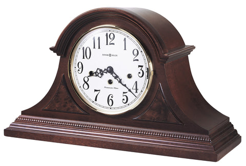 Howard Miller Carson Cherry Westminster Chime Tambour Mantel Clock