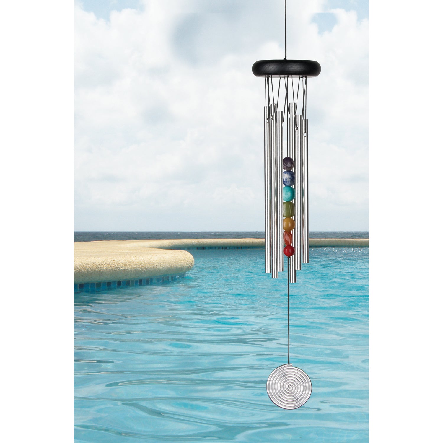 Woodstock Chakra Seven Stones Chime lifestyle image