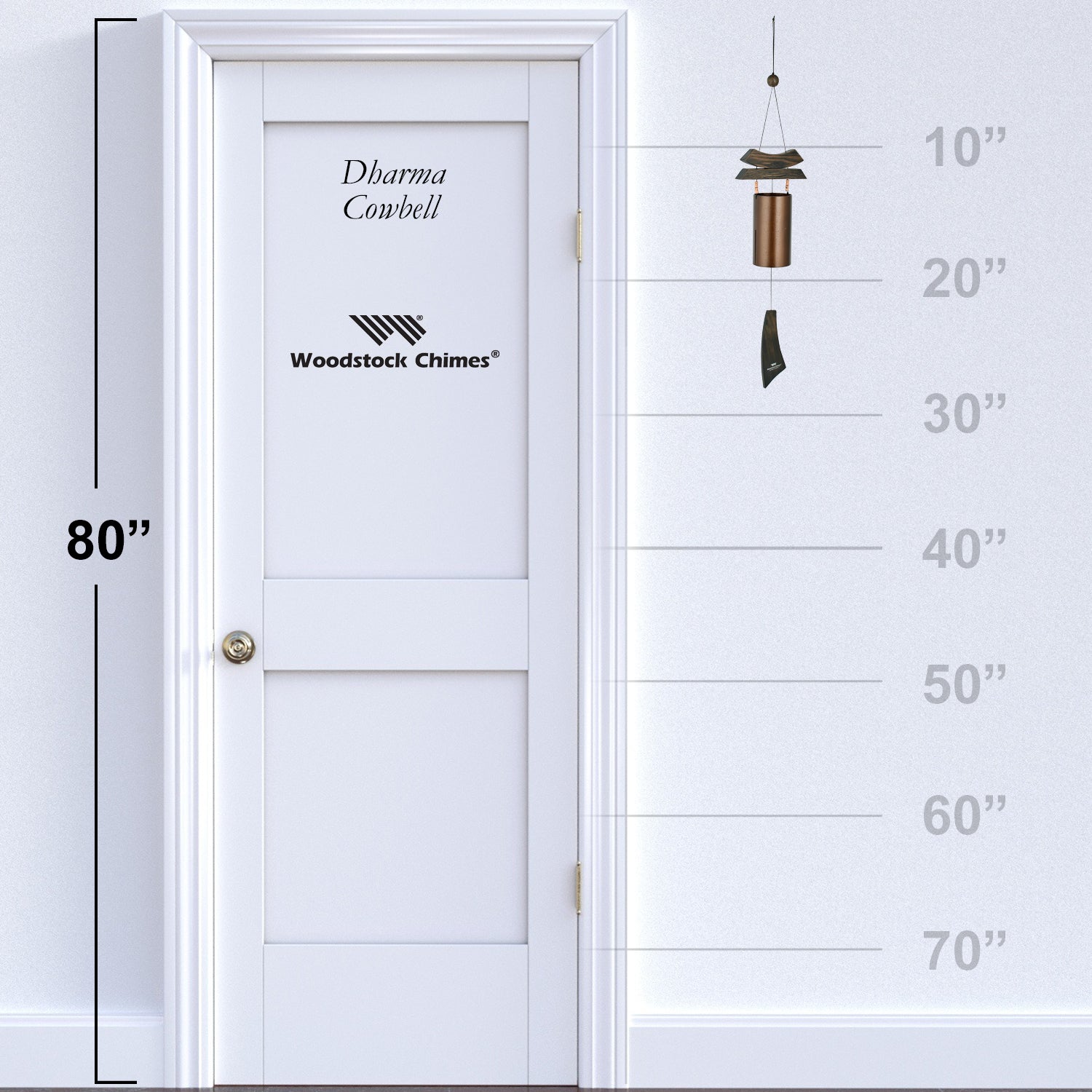 Woodstock Dharma Cowbell size guide