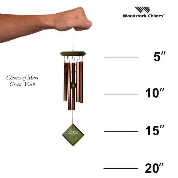 Woodstock Chimes of Mars - Green Wash size guide
