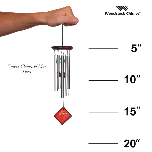 Woodstock Chimes of Mars - Silver size guide