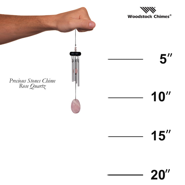 Woodstock Precious Stones Chime - Rose size guide