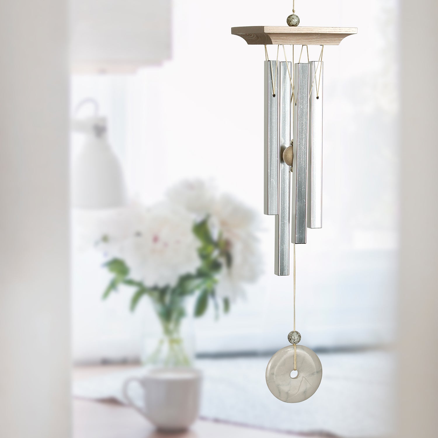 Woodstock White Marble Chime lifestyle image