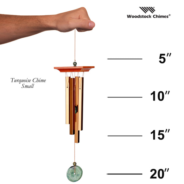Woodstock Turquoise Chime size guide