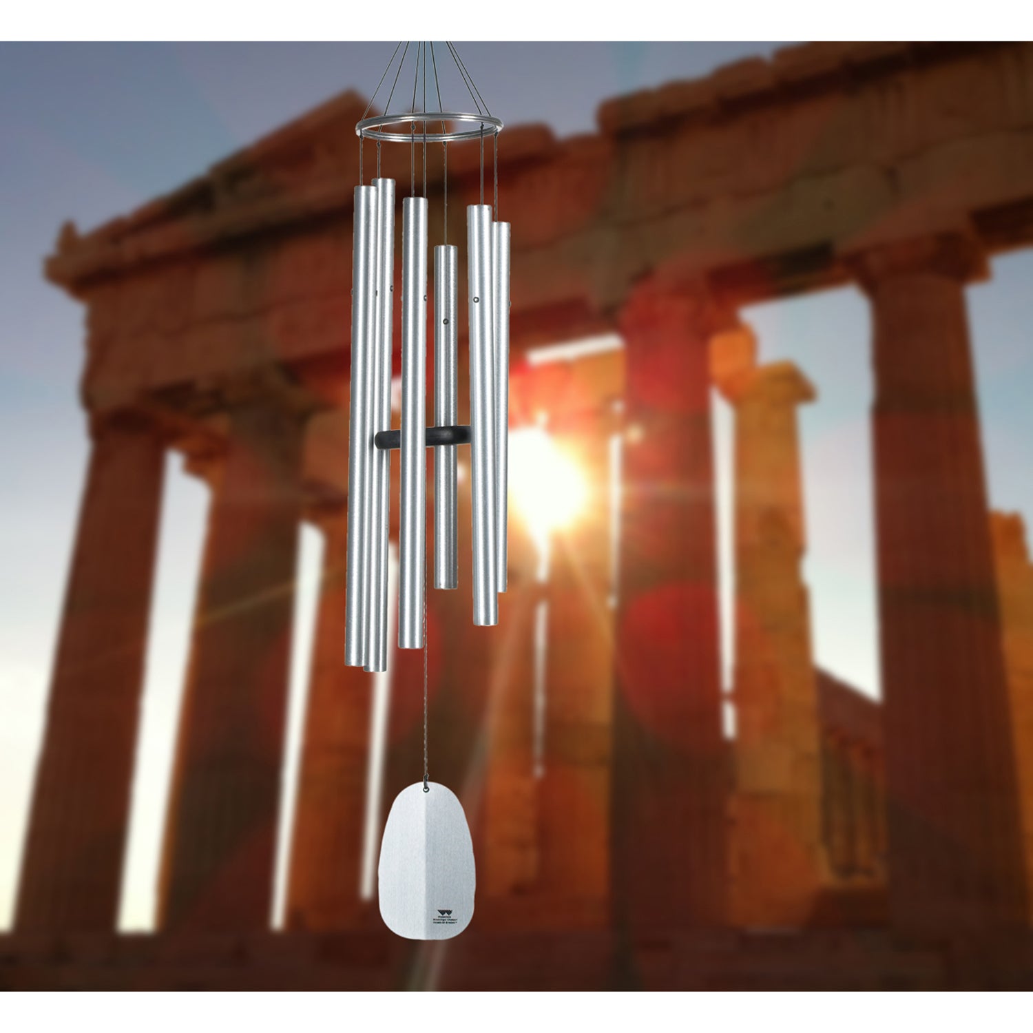 Woodstock Windsinger Chime Athena Silver lifestyle image